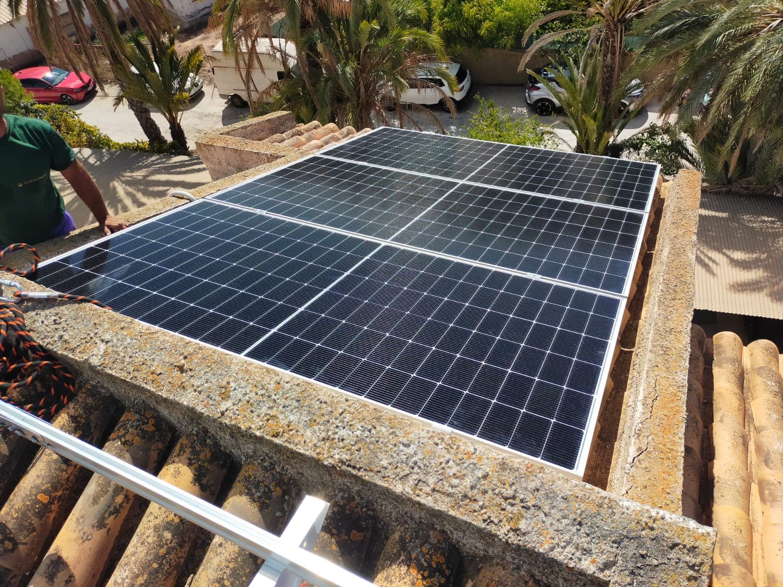 Solar panel installation by Sunrise Energy