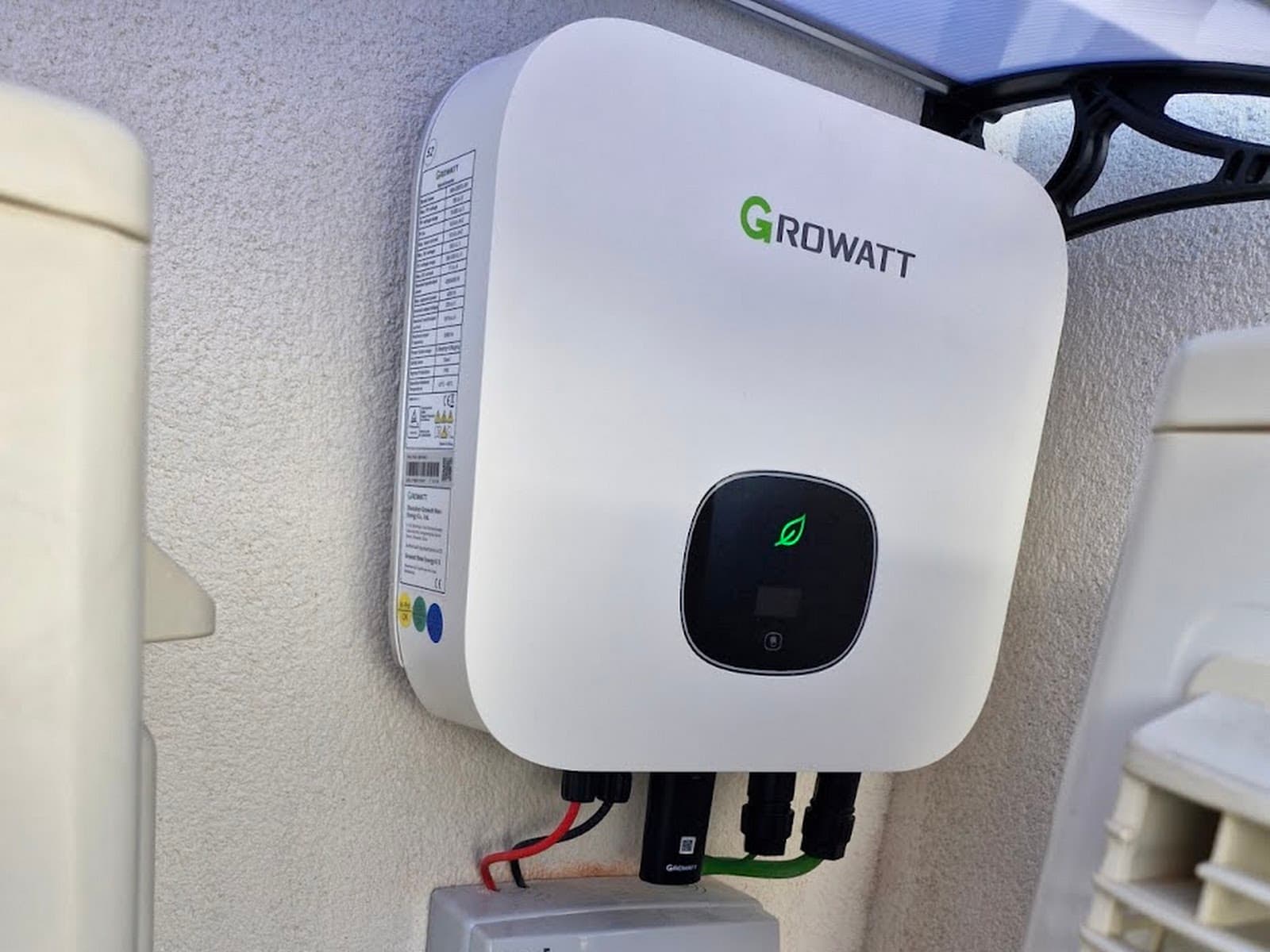 The inverter mounted on the wall